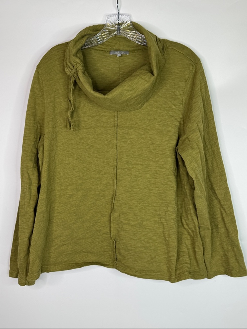 Habitat Cotton Cowl Neck Long Sleeve Shirt Size Large